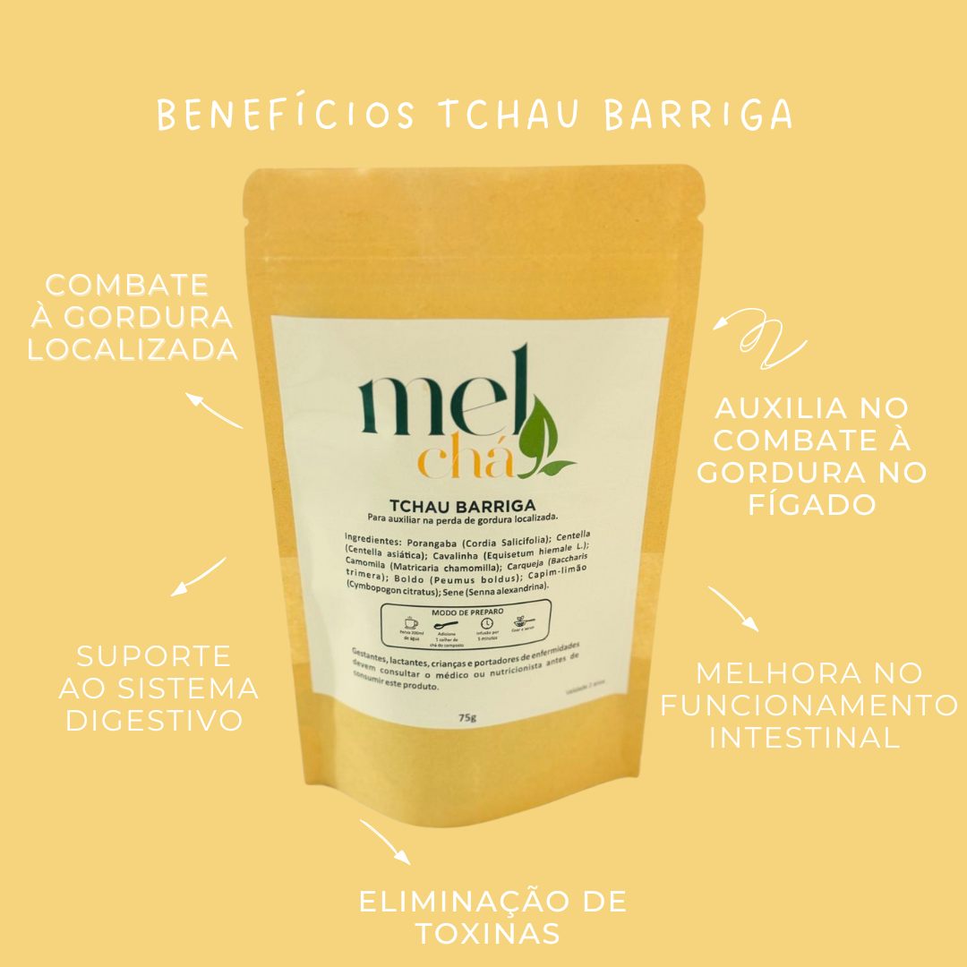 Kit 2x Tchau Barriga + Chaleira com Infusor