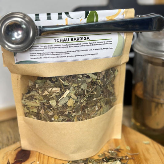 Colher medidora com prendedor