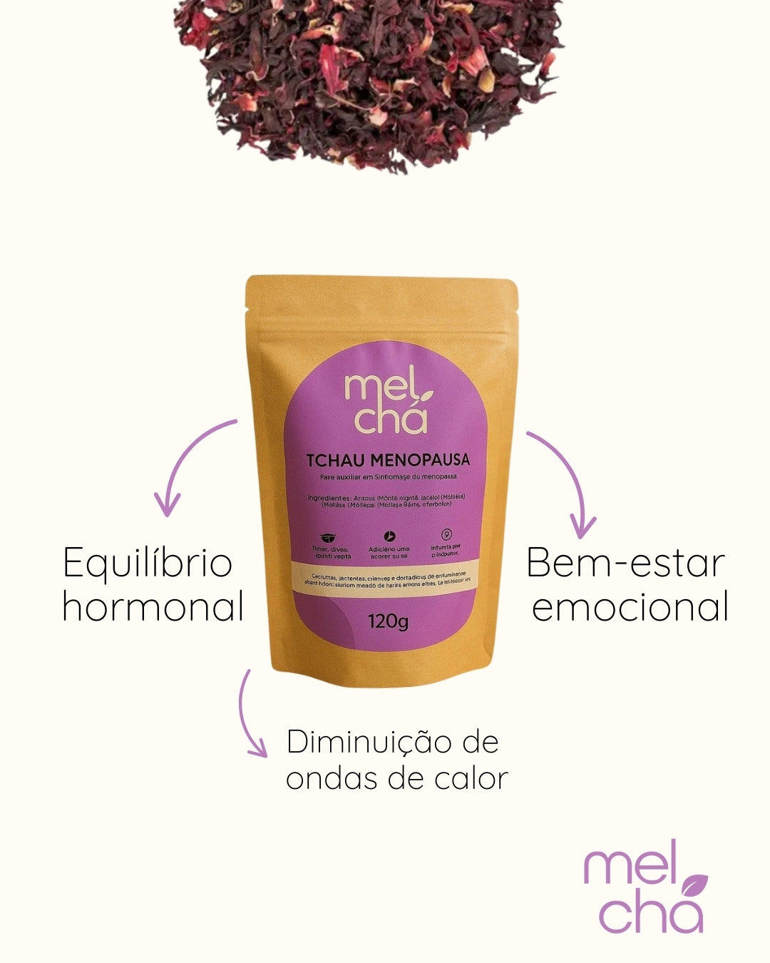 Kit Tchau Menopausa e Tchau Barriga + Copo 500ml com Tampa de Bambu