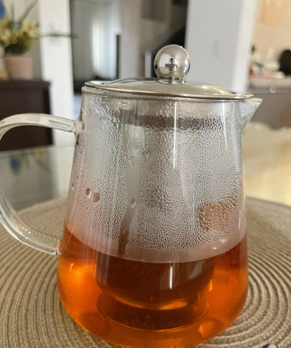 Chaleira de Vidro com Infusor de Chá