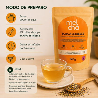 Tchau Estresse – Blend Natural para Relaxar e Desacelerar