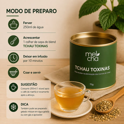 Tchau Toxinas - Sabor envolvente com efeito detox para o seu dia