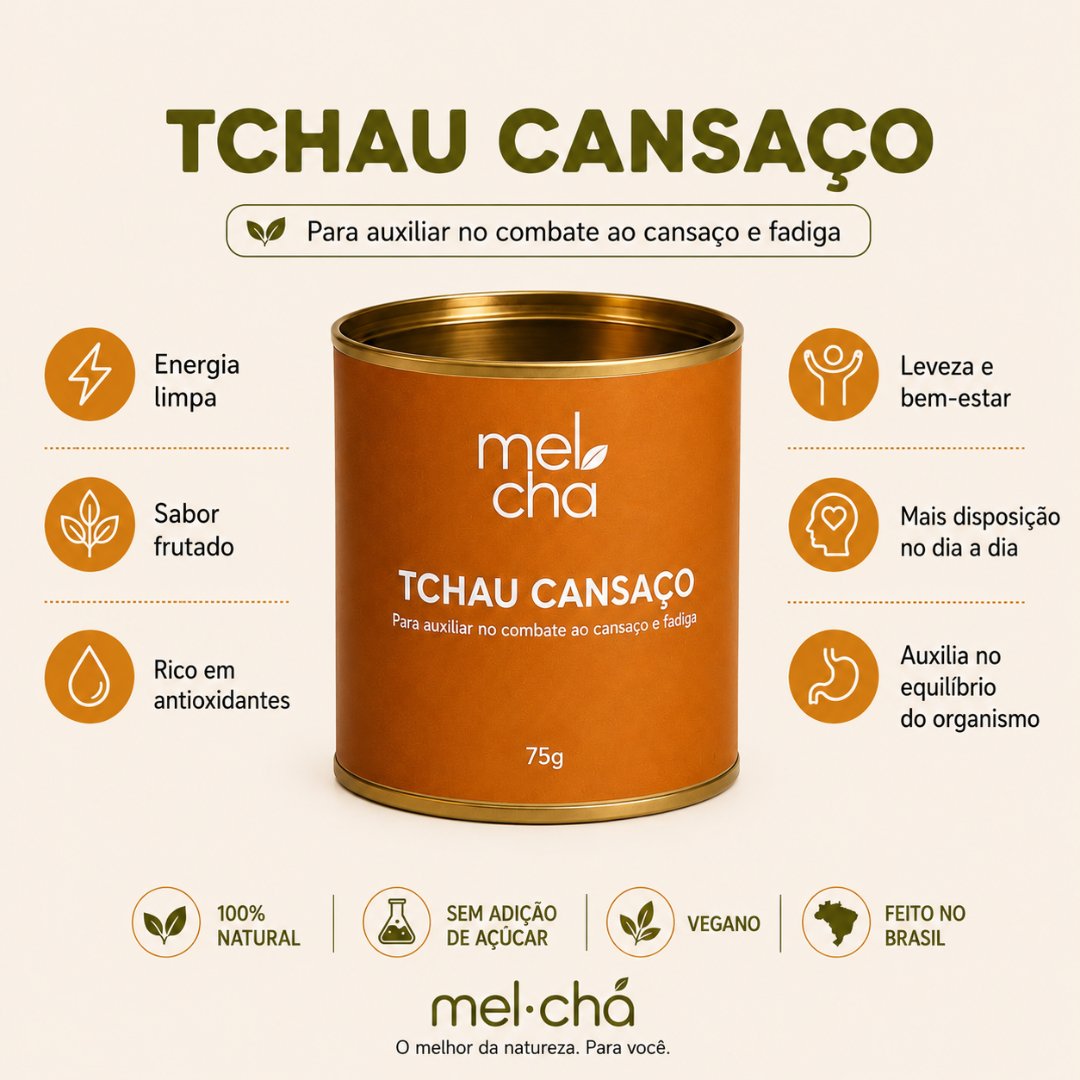 Kit Tchau Cansaço + Garrafa Infusora - Recupere o ritmo com mais