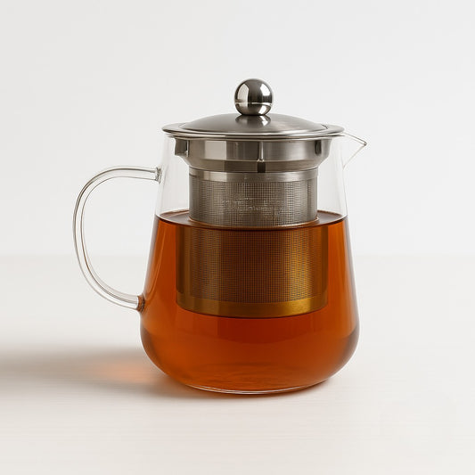 Chaleira de Vidro com Infusor de Chá
