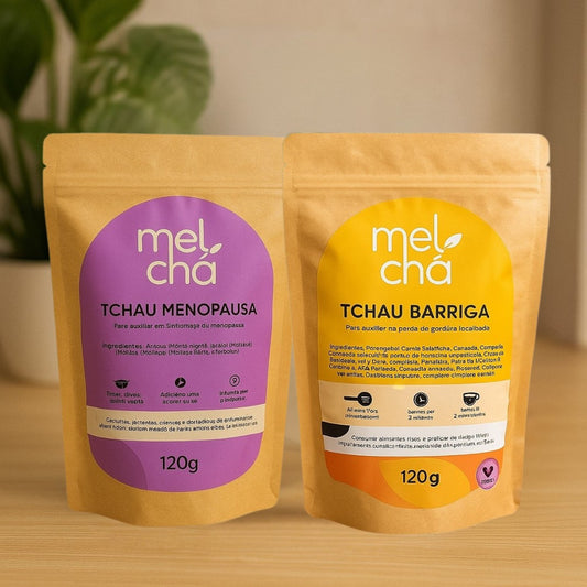 Combo de Chás Tchau Menopausa + Tchau Barriga