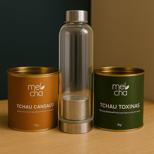 Kit Tchau Cansaço e Tchau Toxinas + Garrafa Infusora