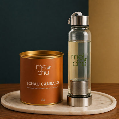 Kit Tchau Cansaço + Garrafa Infusora - Recupere o ritmo com mais disposição e bem-estar
