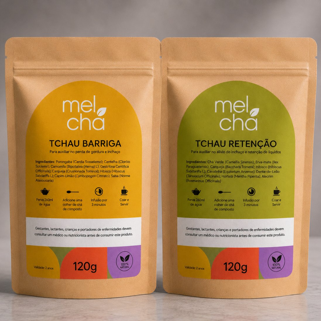 Combo Tchau Barriga + Tchau Retenção: Ritual Detox para Desinchar e Eliminar Excessos de Forma Natural