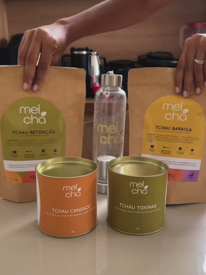Combo Vitalidade - 4 Chás Premium - Combo Detox + Chás em Lata
